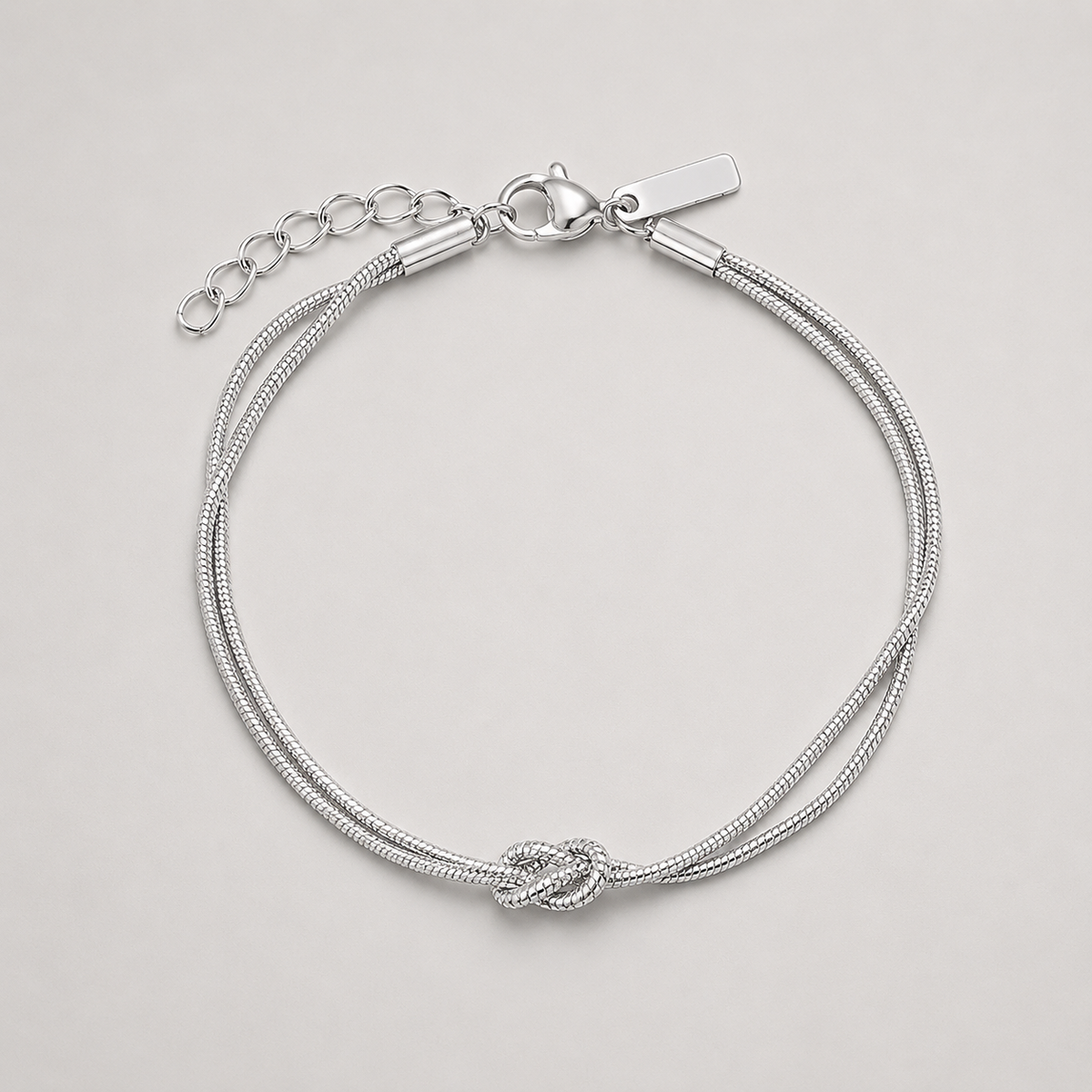 NODO ETERNO™ | Bracciale a Doppia Catena