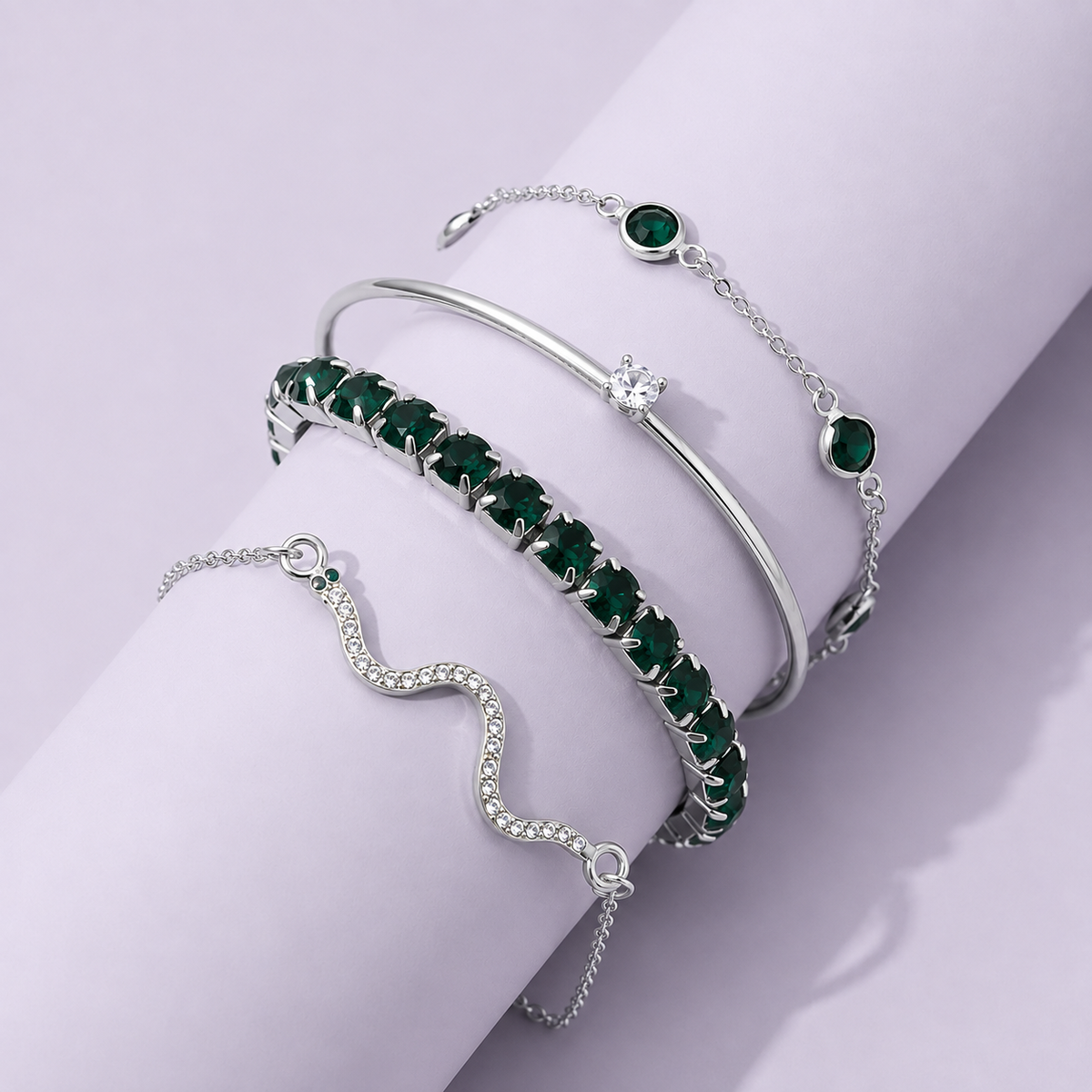 SMERALDO VERDE™ | Set 4 Bracciali