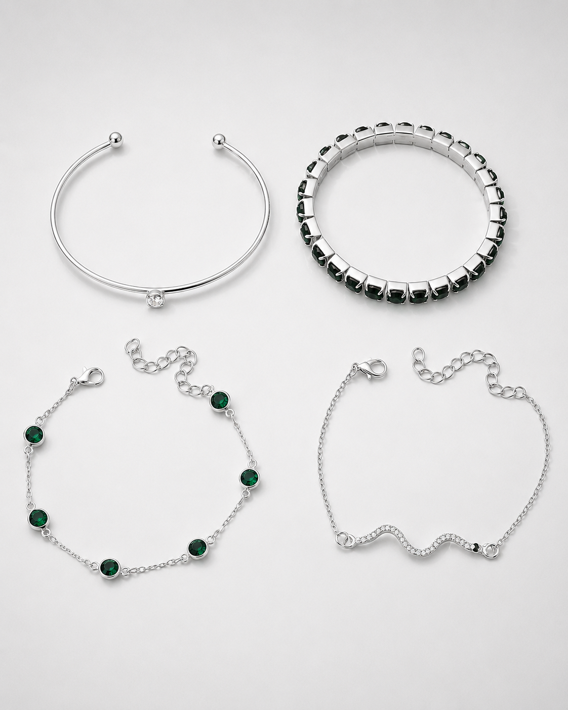 SMERALDO VERDE™ | Set 4 Bracciali