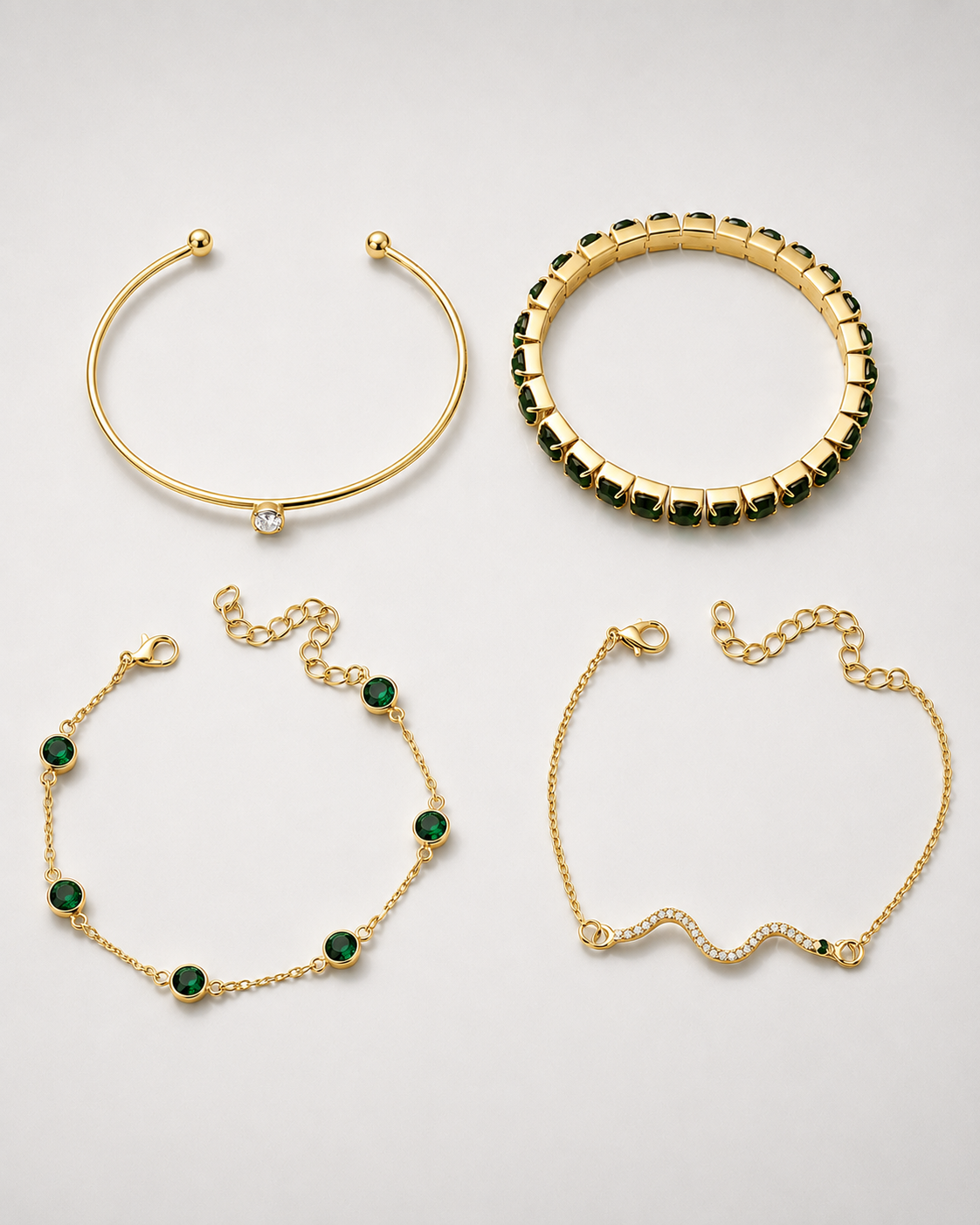 SMERALDO VERDE™ | Set 4 Bracciali