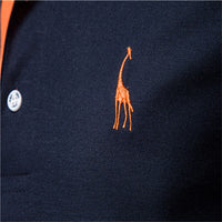 GIRAFFE™ – Vyriškas polo marškinėlis su siuvinėjimu